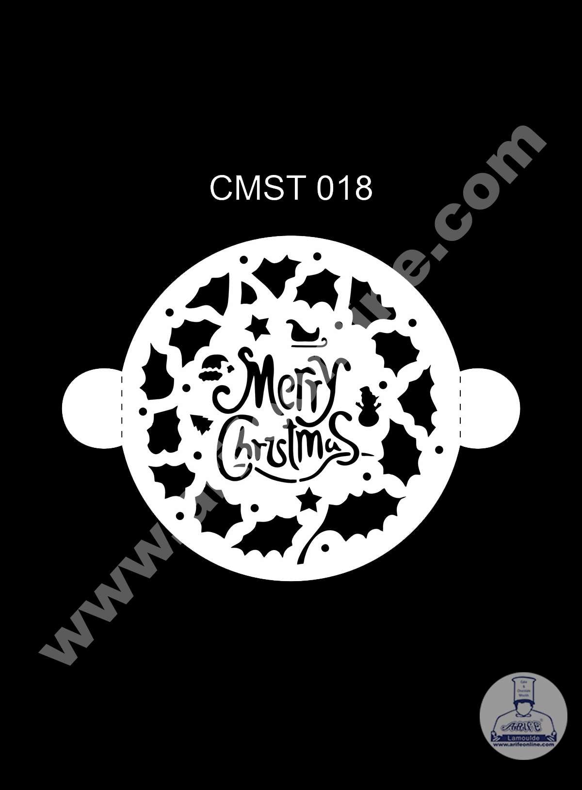 CAKE DECORβ’ Dream Cake Stencil Christmas Theme - Design-18 (SB-CMST-018)