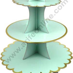 Cake Decor™ 3-Tier Cardboard Pastel Flower Color Design Cupcake Stand