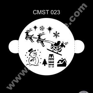 CAKE DECOR™ Dream Cake Stencil Christmas Theme - Design-23 (SB-CMST-023)