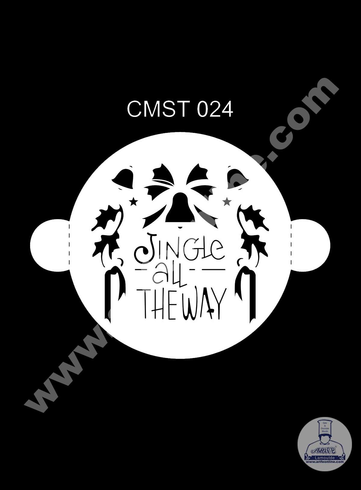 CAKE DECORβ’ Dream Cake Stencil Christmas Theme - Design-24 (SB-CMST-024)