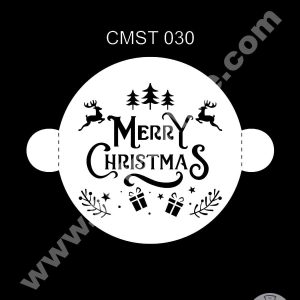 CAKE DECOR™ Dream Cake Stencil Christmas Theme - Design-30 (SB-CMST-030)