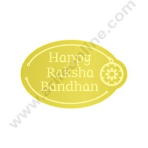 Acrylic Happy Raksha Bandhan Coin Topper for Cake and Cupcakes ( SBMT-Coin-060 ) CAKE DECOR™