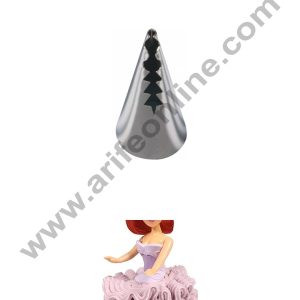 Cake Decor Small Nozzle - No. 090 Small Ruffle Frill Piping Nozzle