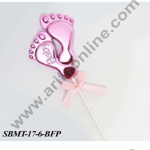 CAKE DECORβ’ Plastic Pink Baby Feet Cake Topper | Baby Shower Theme - 1 piece