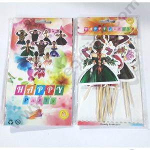 Cake Decor Different Lady Paper Topper Set Of 10 Pieces
