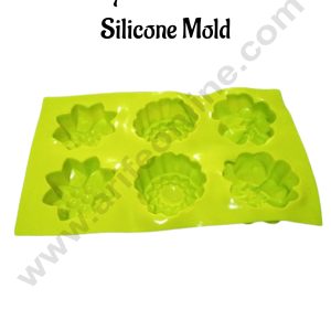 CAKE DECORβ’ 6-Cavity Mixed 3D Flower Silicone MoldβSBSM-CK10-084β