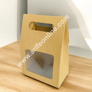 CAKE DECOR™ Goodie Bag For Hampers | Chocolate Box Hamper Box 10 Pcs Pack - Kraft (SBCBK-09)