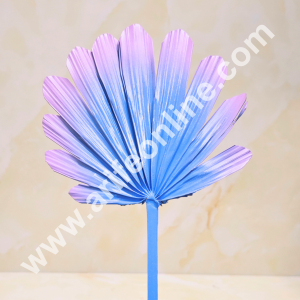 Cake Decor Natural Palm Leaf For Cake Decoration - Purple Blue (1 pc pack)