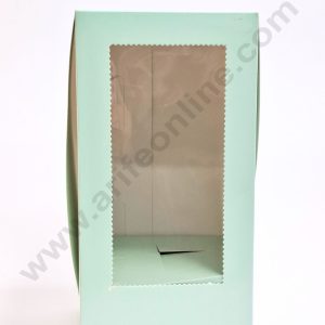 Mint Green Ice Cream Cone Cake Holder Box (1Pc)|11" x 5.5" x 5.5" - CAKE DECOR™
