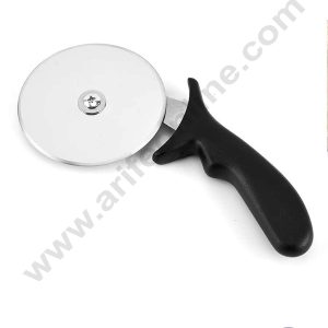 CAKE DECOR™ 1pc Pizza Cutter Stainless Steel Blade with Black Handle (Big)
