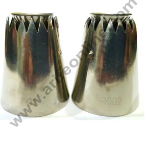 Cake Decor 2 Pcs Set Extra Large Sultan Premium Piping Nozzle for Sultane Style,No:R001,R002