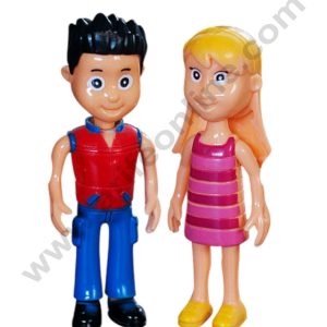 CAKE DECOR™ 2 Pcs Set Captain Ryder and Katie Paw Patrol Toys for Cake Topper(SB-T-SL-0013)