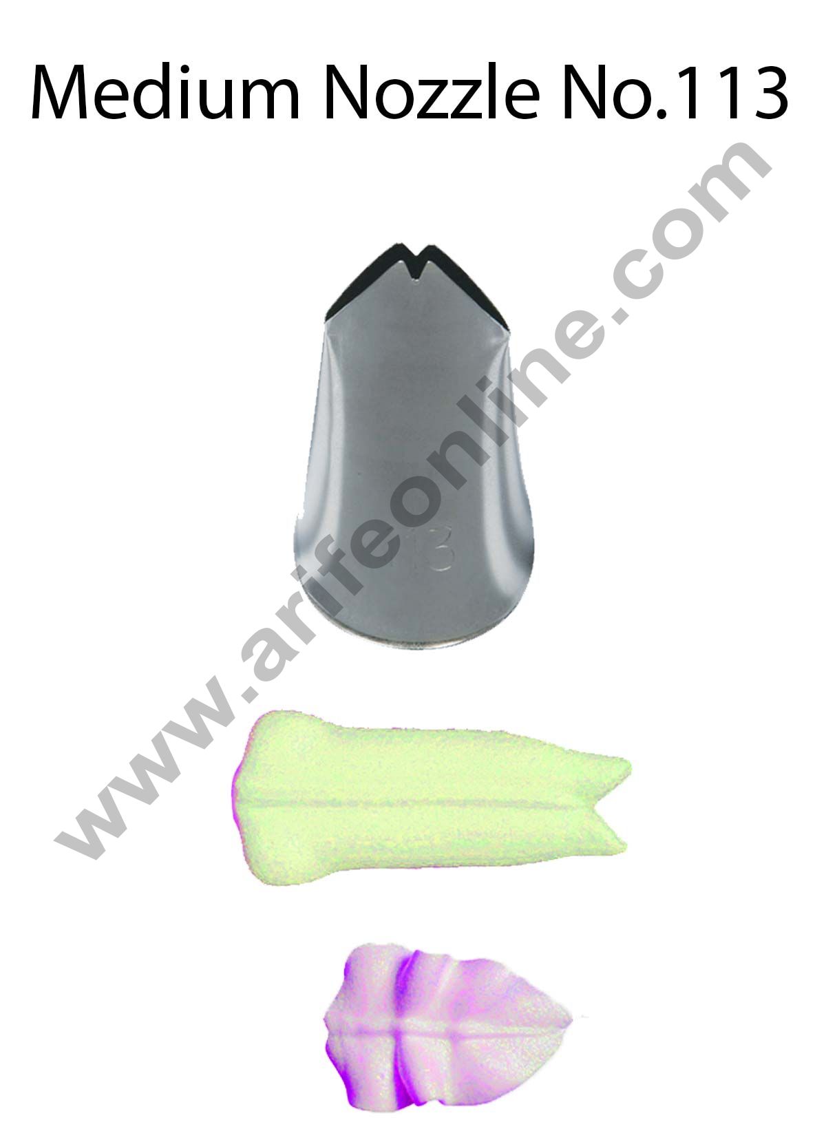 Cake Decor Medium Nozzle - No. 113 Leaf Piping Nozzle