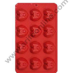 Cake Decor 12 Cavity Pinata Heart Valentine Heart Chocolate Silicone Chocolate Mould