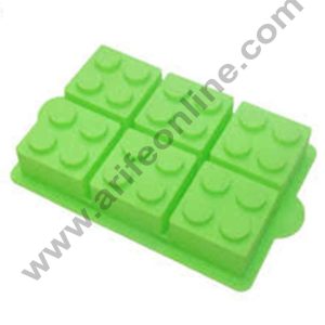 Cake Decor Silicone Brick Blocks Building Shape Cake Decorating Tool Ice Cube Mold Party,Dessert Pastry Soap and Muffin Baking Moulds