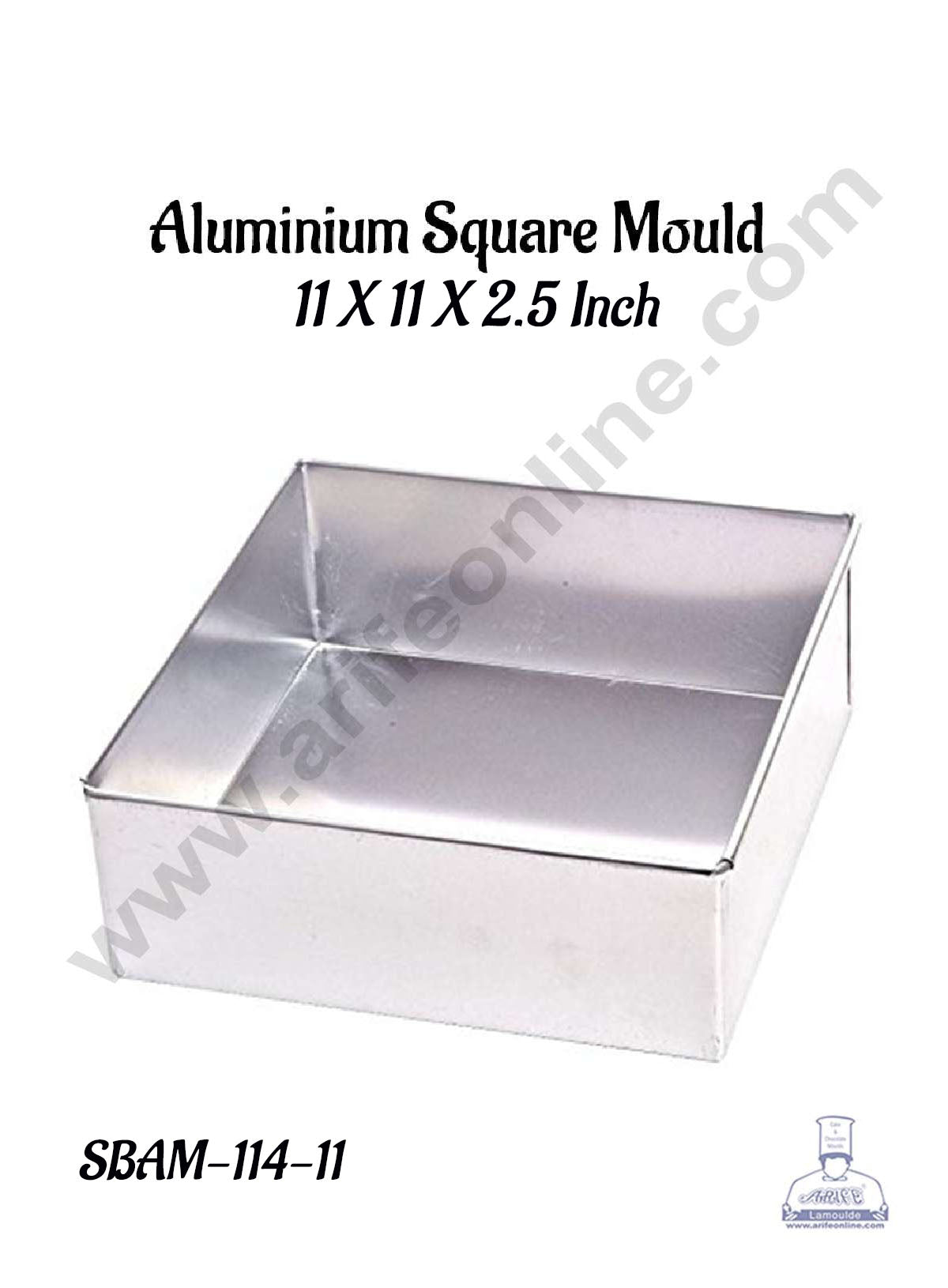 CAKE DECORβ’ Aluminum Square Cake Mould - 11 X 2.5 Inch