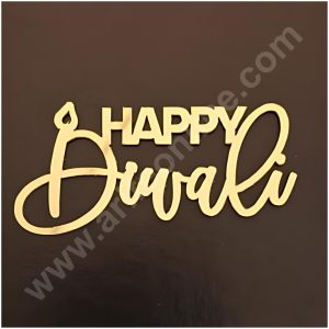 Cake Decor™ Small Diwali Acrylic Stickers For Hampers Cake and Cupcakes Toppers ( SBMT-DStick-003 )