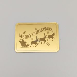 CAKE DECORβ’ Acrylic Merry Christmas Coin Topper for Cake and Cupcakes ( SBMT-Coin-072)| 1 Piece |