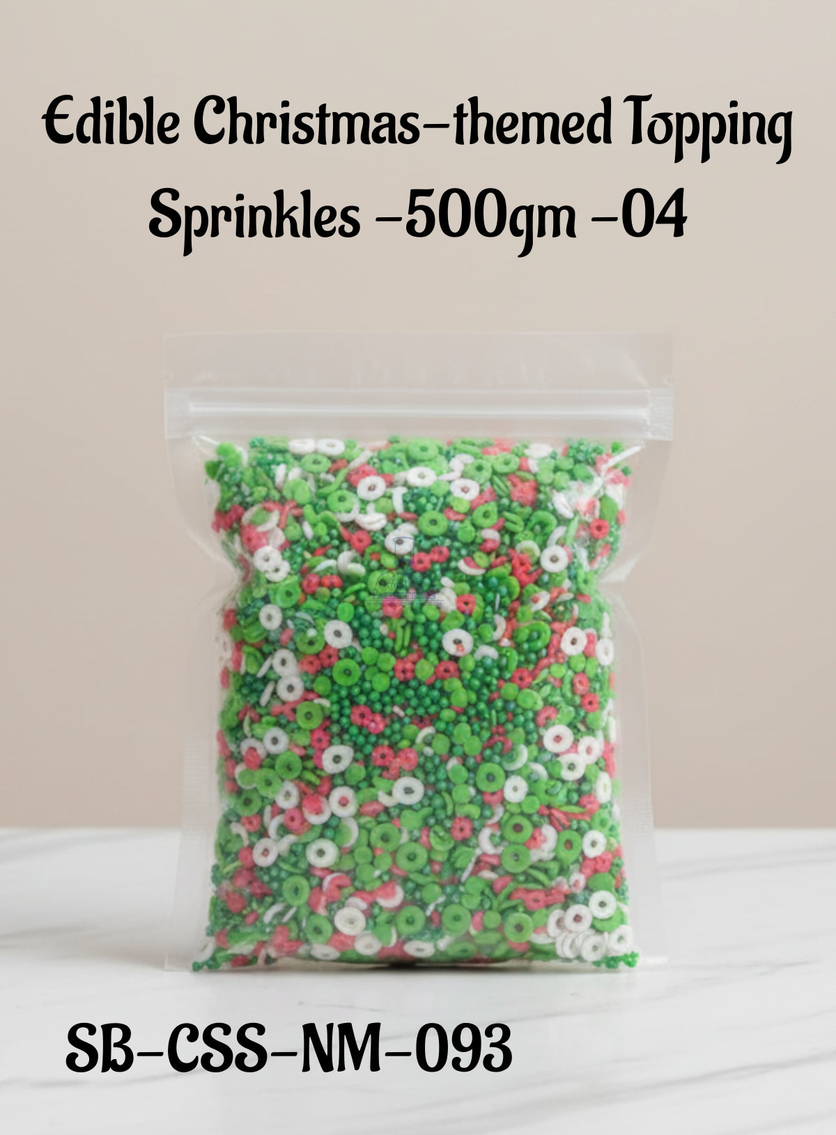 CAKE DECOR™ Edible Christmas-themed Topping Sprinkles - 500gm - 04