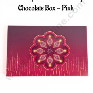 15 Cavity Traditional Sliding Chocolate Box With Cavity  - Pink  (10 Pcs Pack) - CAKE DECOR™