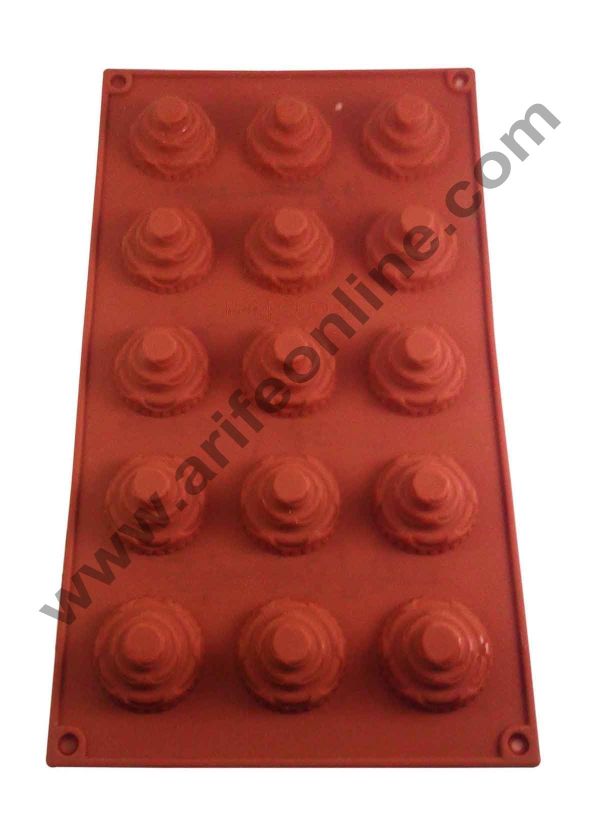 Cake Decor Silicon 15 in 1 Mini 3 Tier Muffin Cupcake Mould