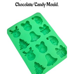 CAKE DECORβ’ 12-Cavity Christmas Holiday Silicone Chocolate/Candy Mould - SBSM-JSC4325