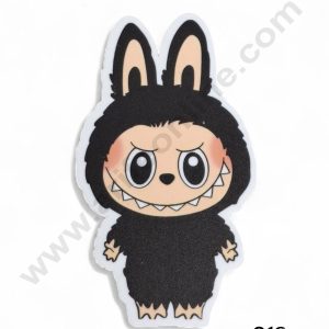 Acrylic Digital Print Labubu Topper - 013 - Black - CAKE DECORβ’