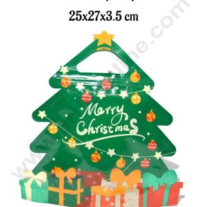 CAKE DECORβ’ Christmas Tree Shape Zip Lock Pouch - 25x27x3.5 cm (SBCHP-100-1) | 1 Piece