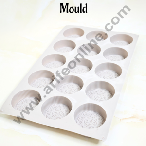 CAKE DECOR™ 15 Cavity Oreo Shape Silicon Mould | Chocolate Mould