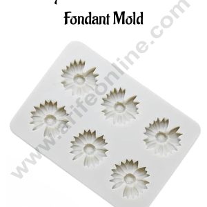 CAKE DECOR™ 6 Cavity Small Flower Silicone Fondant Mold│SB-DYF2343│