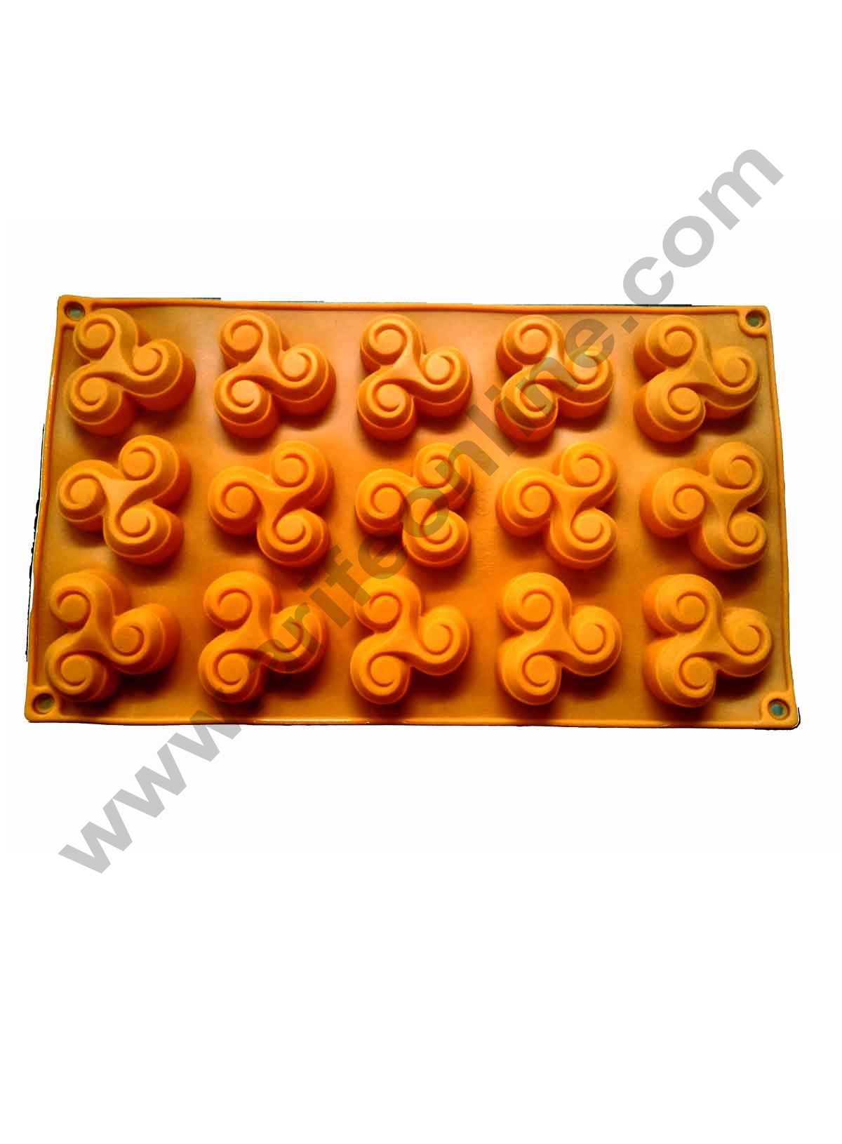 Cake Decor Silicon 15 cavity Fidget Spinner Shape Muffin Cupcake Mould