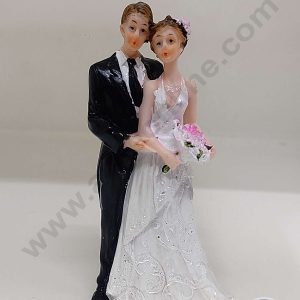 CAKE DECORβ’ 1 Pcs Wedding Couple Cermaic Figure Cake Topper Decorations (SBCT-15424A-J)