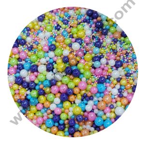 CAKE DECOR™ Sugar Candy - Mix Size Multi Color Balls Sprinkles and Candy - 500 gm