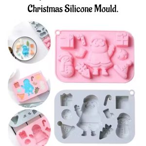 CAKE DECOR™ 9-Cavity Jumbo Santa and Assorted Christmas Silicone Mould - SBSM-LBM978