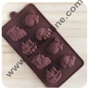 Cake Decor Vehicles Shape Silicone Brown Chocolate Mould Sweet Candy Soap Ice Cube Tray Mould Mold