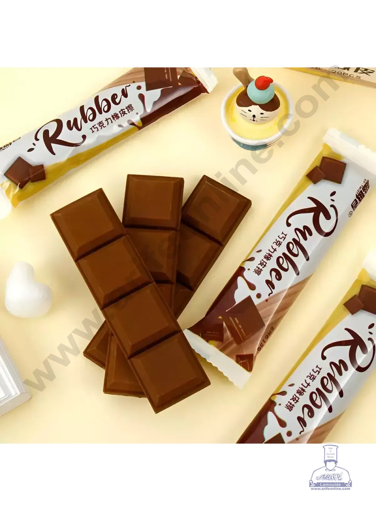 CAKE DECORβ’ 1 Piece Chocolate Bar Rubber Cake Topper | Return Gifts | Bithday Gifts