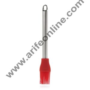 Cake Decor 1 pcs Silicone Pastry Brush Stainless Steel handle For Cake Mixer, Decorating, Cooking, Baking, Glazing ( Multi Colored)