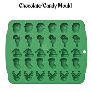 CAKE DECOR™ 30-Cavity Assorted Mini Christmas Chocolate/Candy Mould - SBSM-LBM1169
