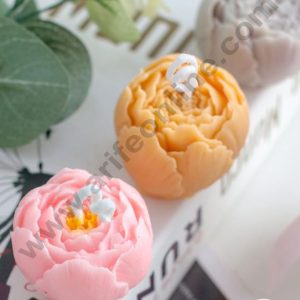 3D Silicon 1 Cavity Tulip Flower Petals Shape Silicon Candle Mould, Silicon Soap Mould (SBSP-DYF2463) - CAKE DECORβ’
