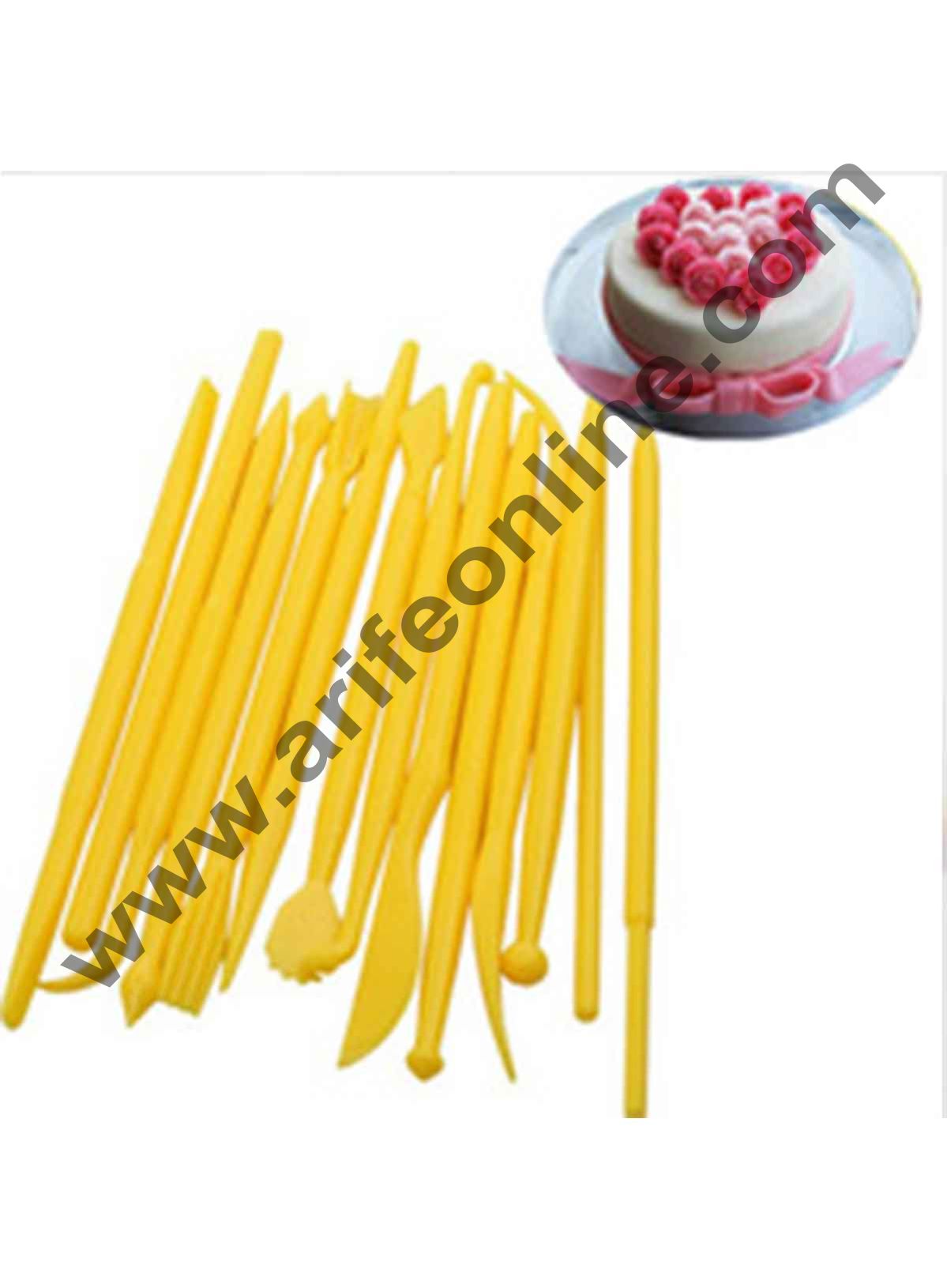 Cake Decor 14Pcs New Cake Modelling Tools Set Fondant Clay Cutter Carve Pen Mould Mold Tool