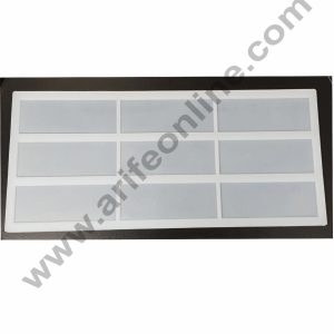 Cake Decor Silicon 9 in 1 Big Rectangle Shape Chocolate Garnishing Mould Cake Insert Decoration Mould