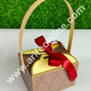 CAKE DECOR™ Goodie Bag For Hampers | Chocolate Box Hamper Box 10 Pcs Pack - Brown (SBGB-11)