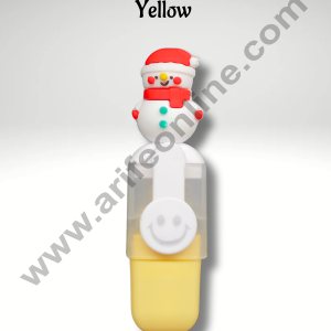 Cake Decorβ’ Cute Mini Yellow Color Highlighter Christmas Theme Color Highlighters Pen, Bookmarking Highlighters, Chisel Tip Fine Grip Marker Pen, Birthday/Return/Christmas Gift
