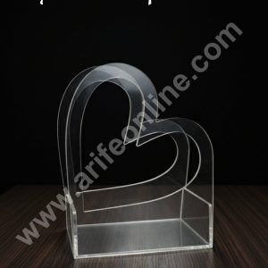 CAKE DECOR™ Acrylic Heart Hamper Basket-02 │ SB-CAB-02 │