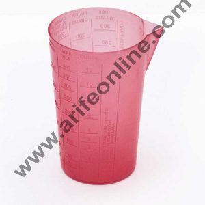 Cake Decor Plastic Measuring Glass Grams, Litre, Ounce
