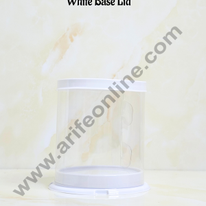 CAKE DECORβ’ Mini Pinnata Round Cake Box With White Base Lid | Gift Box | Hamper Box | Pinata Box | 1 piece box.(Small)