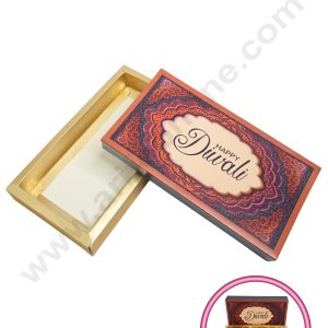 8 Cavity Diwali Sliding Chocolate Box Without Cavity - Dark Purple (10 Pcs Pack) - CAKE DECOR™