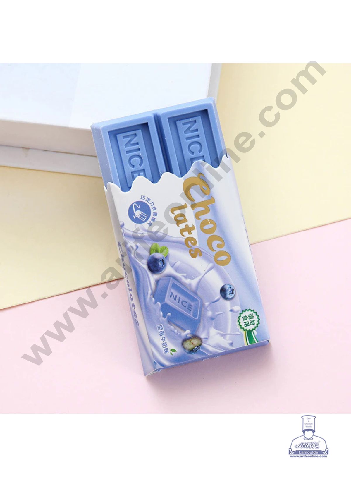 1 Piece Blue Chocolate Bar Eraser | Return Gifts - CAKE DECORβ’