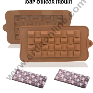 Cake Decor 1 Cavity Brick Shape Chocolate Bar Silicone Chocolate Mould