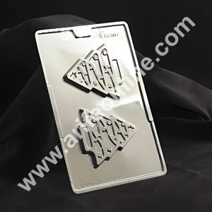 CAKE DECOR™ 2 Cavity Christmas Tree Shape Mould PVC Chocolate mould (1 pcs pack)